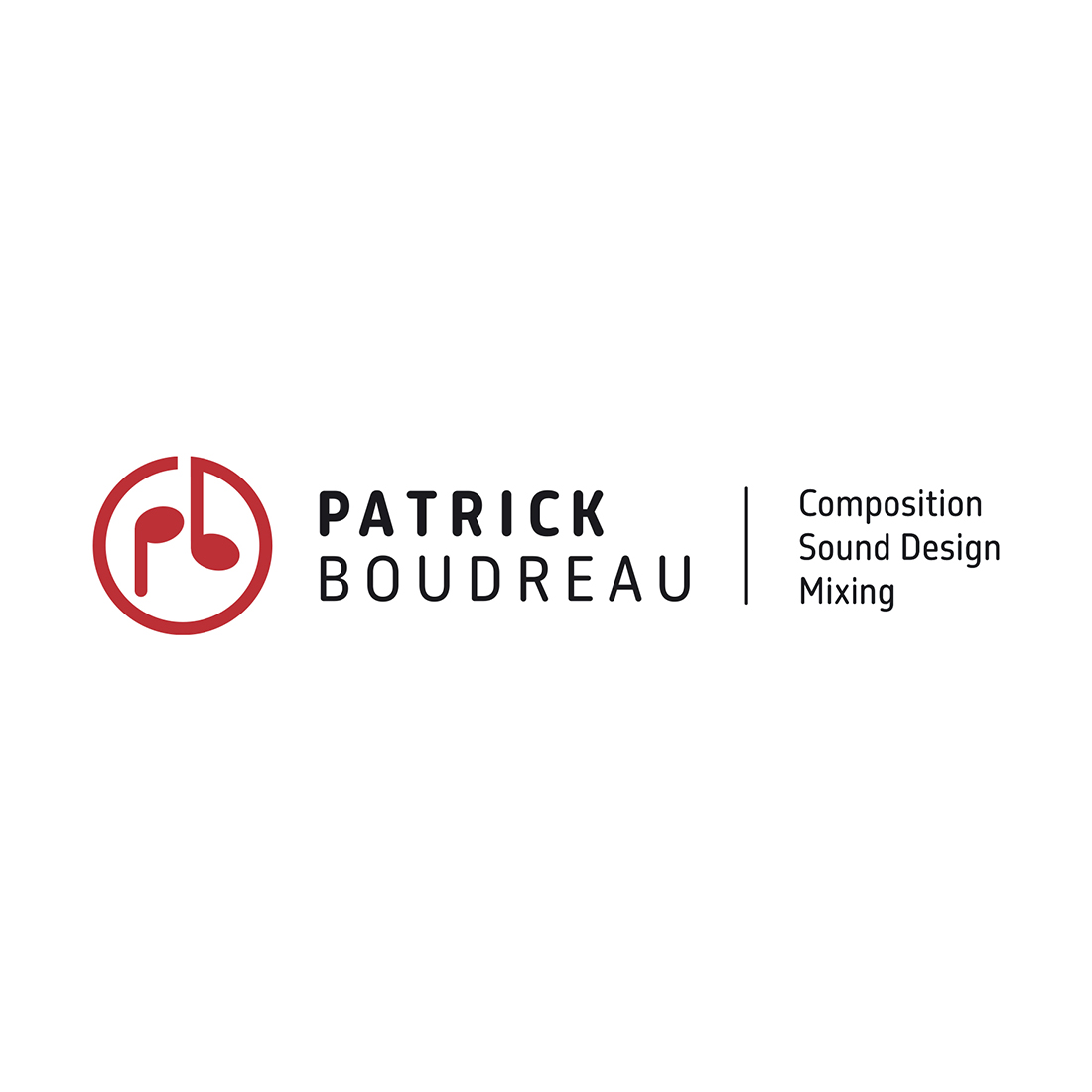 Logo Patrick Boudreau — Sound Design